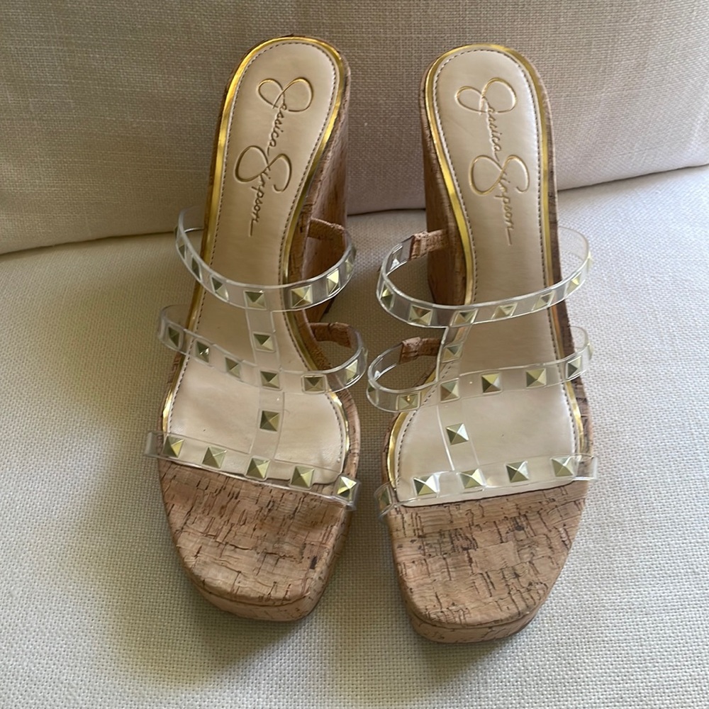 Women’s size 10 Jessica Simpson Cork Wedge Slip On